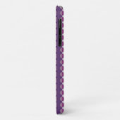 Coques Case-Mate iPhone Rayures Plissées – Dégradé Violet Clair à Foncé (Dos/Gauche)