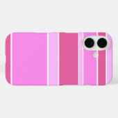 Coques Case-Mate iPhone Rayures roses (Verso (horizontal))