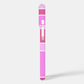 Coques Case-Mate iPhone Rayures roses (Verso / Gauche)