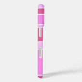 Coques Case-Mate iPhone Rayures roses (Verso / Droite)