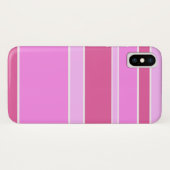 Coques Case-Mate iPhone Rayures roses (Dos (Horizontal))