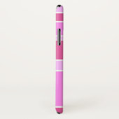 Coques Case-Mate iPhone Rayures roses (Dos/Droite)