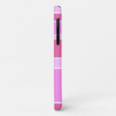 Coques Case-Mate iPhone Rayures roses (Dos/Gauche)