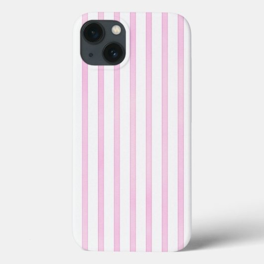 Coques Case-Mate iPhone Rayures roses d'aquarelle d'arrière - plan (Verso)