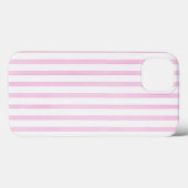 Coques Case-Mate iPhone Rayures roses d'aquarelle d'arrière - plan (Verso (horizontal))