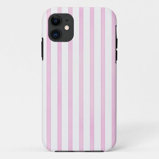 Coques Case-Mate iPhone Rayures roses d'aquarelle d'arrière - plan (Dos)