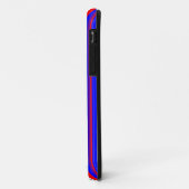 Coques Case-Mate iPhone rayures rouge blanc et bleu (Dos/Gauche)