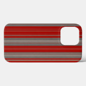 Coques Case-Mate iPhone rayures rouges et brunes (Verso (horizontal))