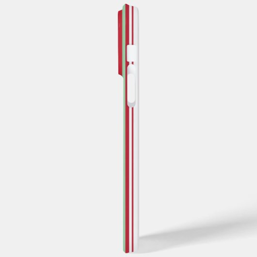 Coques Case-Mate iPhone rayures rouges et brunes (Verso / Gauche)
