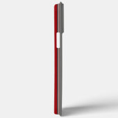 Coques Case-Mate iPhone rayures rouges et brunes (Verso / Droite)