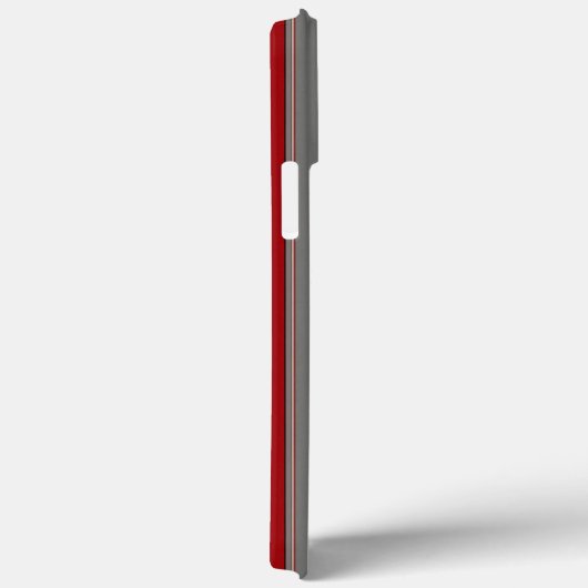 Coques Case-Mate iPhone rayures rouges et brunes (Verso / Droite)