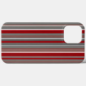 Coques Case-Mate iPhone rayures rouges et brunes (Verso (horizontal))