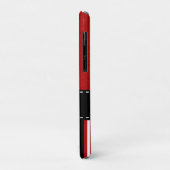 Coques Case-Mate iPhone Rayures rouges et noires (Dos/Gauche)