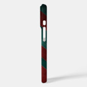 Coques Case-Mate iPhone Rayures rouges et vertes (Verso / Gauche)