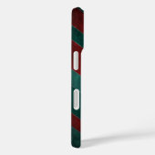 Coques Case-Mate iPhone Rayures rouges et vertes (Verso / Droite)