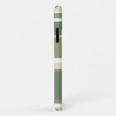 Coques Case-Mate iPhone Rayures vert olive (Dos/Droite)