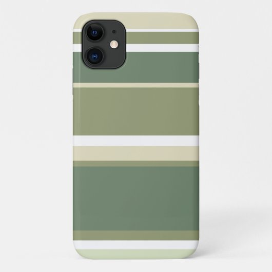 Coques Case-Mate iPhone Rayures vert olive (Dos)