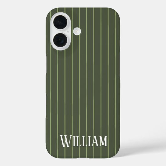 Coques Case-Mate iPhone Rayures vert olive (Verso)
