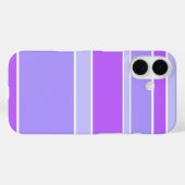 Coques Case-Mate iPhone Rayures violettes (Verso (horizontal))