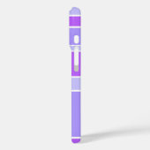 Coques Case-Mate iPhone Rayures violettes (Verso / Gauche)