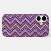 Coques Case-Mate iPhone Rayures zigzag mauve (Verso (horizontal))