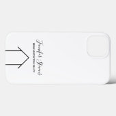 Coques Case-Mate iPhone Real Estate Modern Black White Custom (Verso (horizontal))