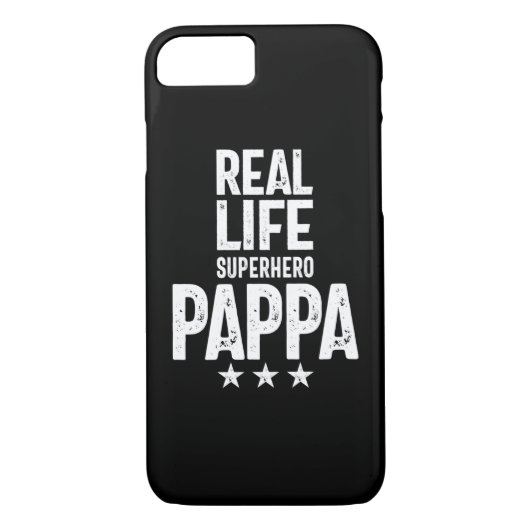 Coques Case-Mate iPhone Real Life Superhero Pappa | Cadeau Père (Dos)