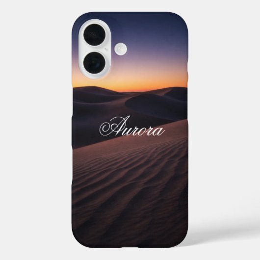 Coques Case-Mate iPhone Realistic Twilight Desert Dunes Landscape  (Verso)