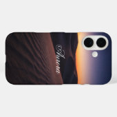 Coques Case-Mate iPhone Realistic Twilight Desert Dunes Landscape  (Verso (horizontal))