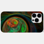 Coques Case-Mate iPhone Reborn Green Art Abstrait (Verso (horizontal))