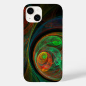 Coques Case-Mate iPhone Reborn Green Art Abstrait (Verso)