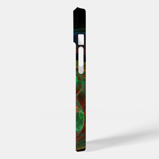 Coques Case-Mate iPhone Reborn Green Art Abstrait (Verso / Gauche)