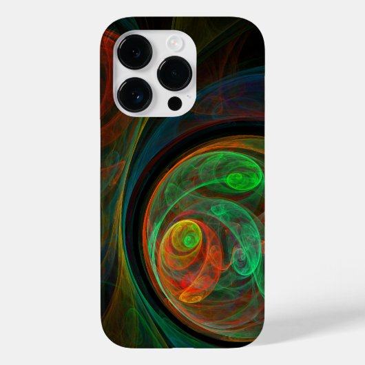 Coques Case-Mate iPhone Reborn Green Art Abstrait (Verso)