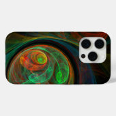 Coques Case-Mate iPhone Reborn Green Art Abstrait (Verso (horizontal))