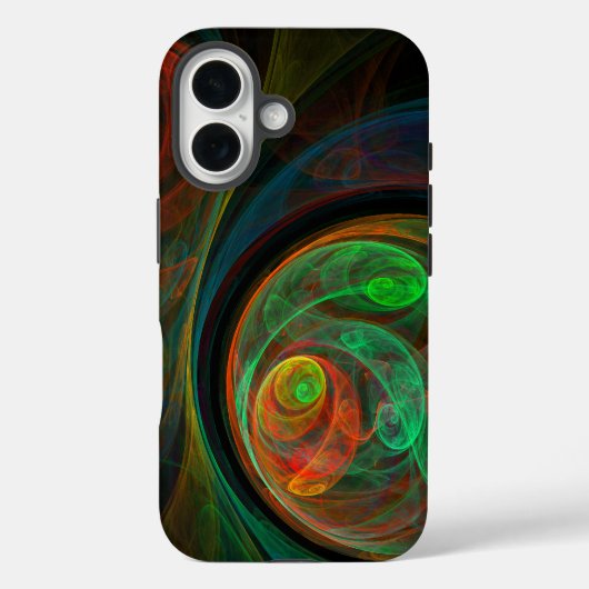 Coques Case-Mate iPhone Reborn Green Art Abstrait (Verso)