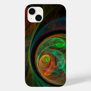 Coque Pour iPhone 14 Plus Reborn Green Art Abstrait