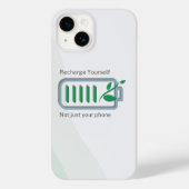 Coques Case-Mate iPhone Recharge Mindful : Boîtier téléphonique autogéré (Verso)