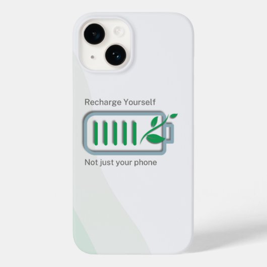 Coques Case-Mate iPhone Recharge Mindful : Boîtier téléphonique autogéré (Verso)