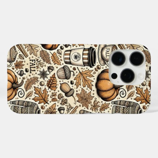 Coques Case-Mate iPhone Récolte d'automne (Verso (horizontal))