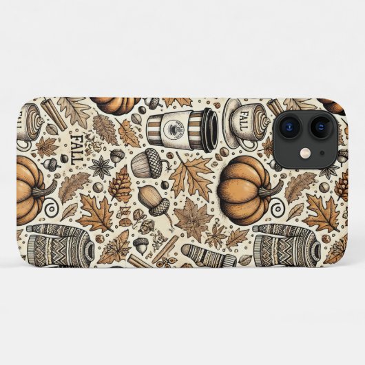 Coques Case-Mate iPhone Récolte d'automne (Dos (Horizontal))