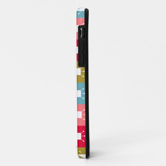 Coques Case-Mate iPhone Rectangles atomiques (Dos/Gauche)