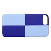 Coques Case-Mate iPhone Rectangles bleu-clair et bleu-foncé (Dos (Horizontal))