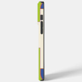 Coques Case-Mate iPhone Rectangles bleus, orange, violets, verts et crème (Verso / Gauche)