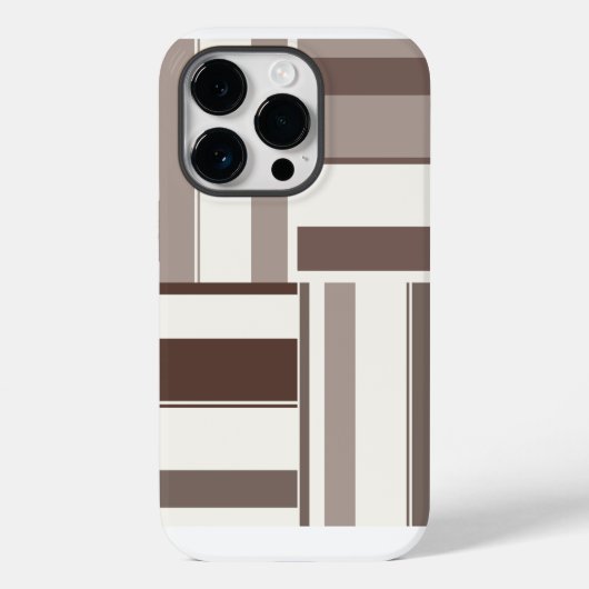 Coques Case-Mate iPhone Rectangles de blocs de couleurs géométriques - Bro (Verso)