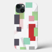 Coques Case-Mate iPhone Rectangles et lignes Abstraites (Verso)