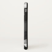 Coques Case-Mate iPhone rectangles inclinés ou étirés, gris foncé (Dos/Gauche)