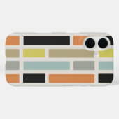Coques Case-Mate iPhone Rectangles modernes du milieu du siècle (Verso (horizontal))