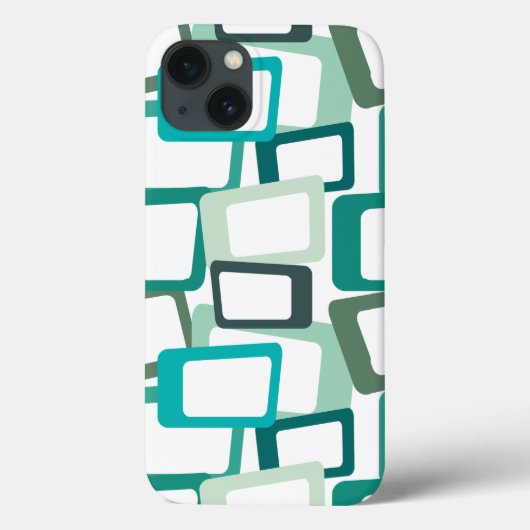 Coques Case-Mate iPhone Rectangles modernes du milieu du siècle (Verso)