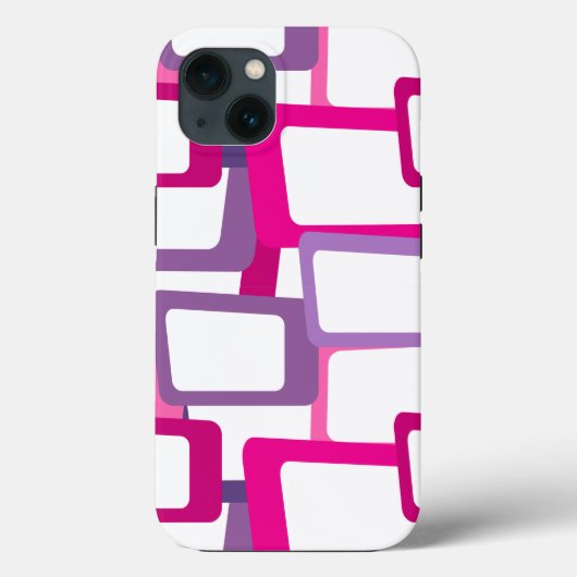 Coques Case-Mate iPhone Rectangles modernes du milieu du siècle (Verso)
