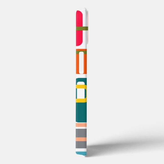 Coques Case-Mate iPhone Rectangles modernes du milieu du siècle (Verso / Droite)